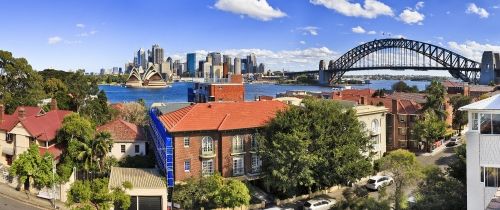 sydney australia sunny day bridge