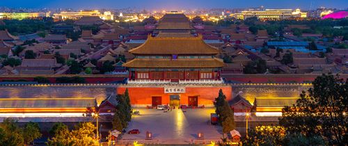 beijing forbidden city night