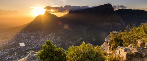 sunset cape town mountain