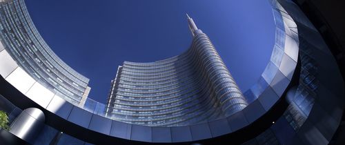 Milan glass skyscrapers