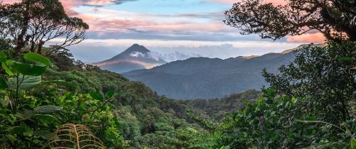 mountains sunset monteverde costa rica