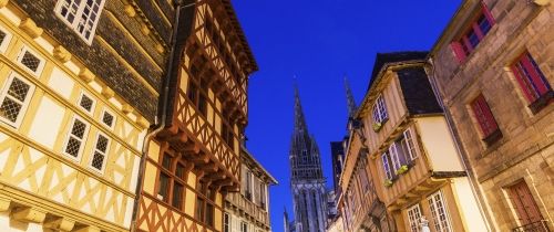 rennes buildings night