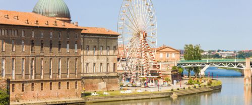 toulouse ferris wheel river