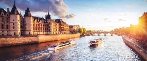 france canal sunset