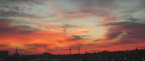 Sunset on the water in Portland, Maine