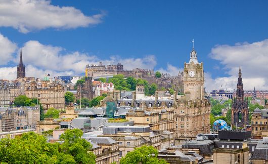 Edinburgh skyline during the day