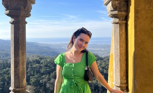 tulane university study abroad lisbon green dress student