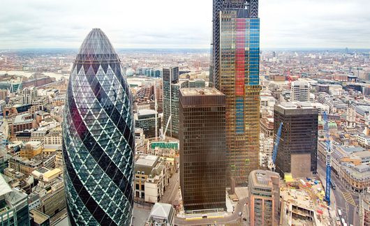 london Gherkin aerial