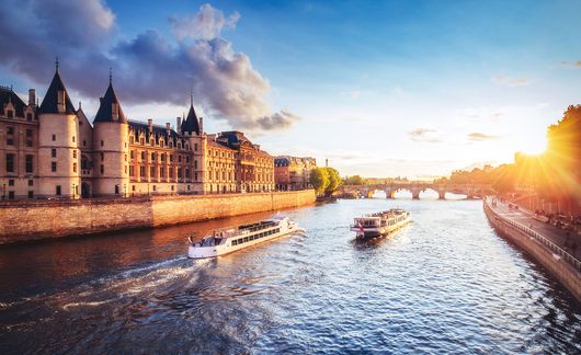 france canal sunset