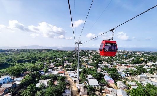 santiago dr cable car view