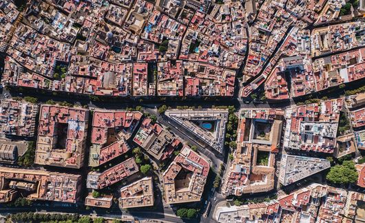 aerial view spain