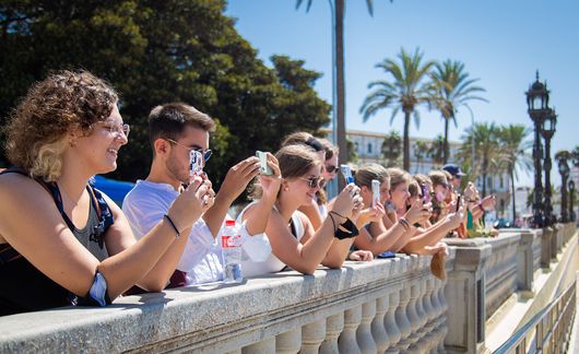 seville city overlook taking photos