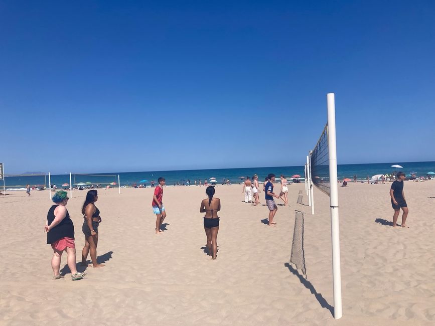 Volleyball at beach 