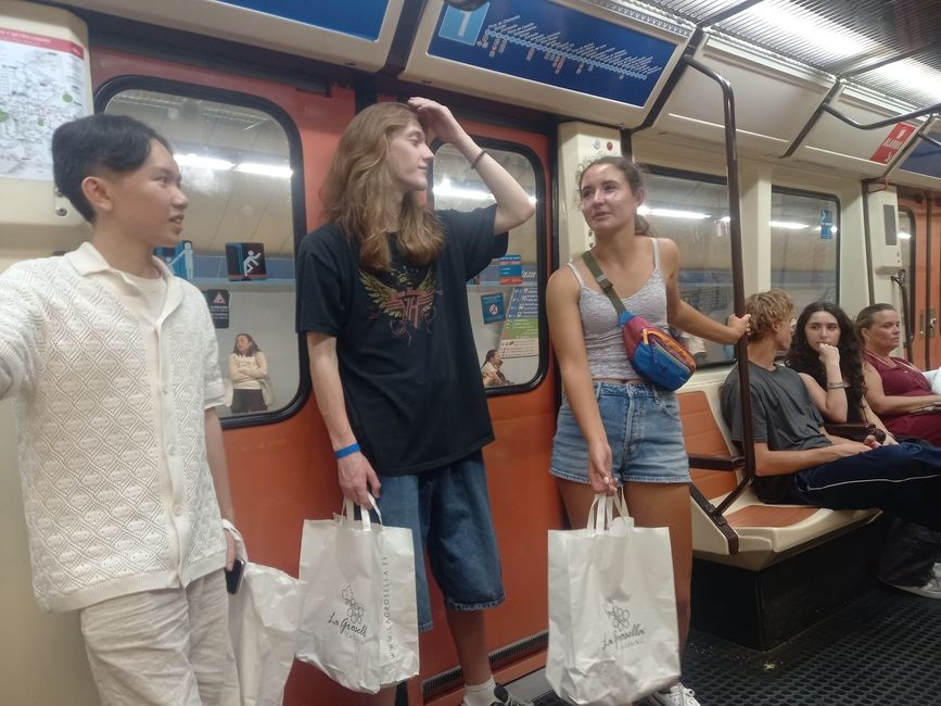 In the Madrid Metro