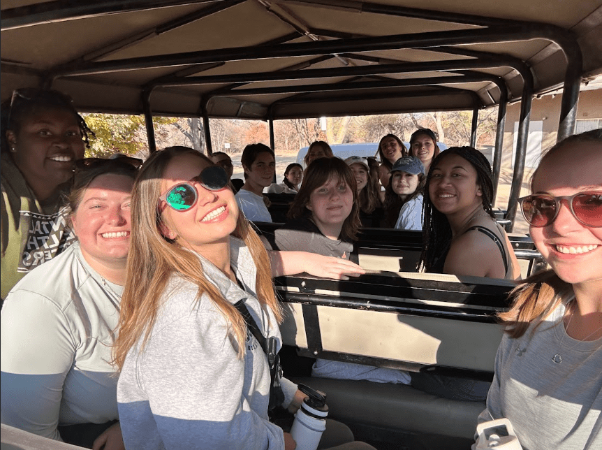 Group drive at the Rhino Sanctuary!