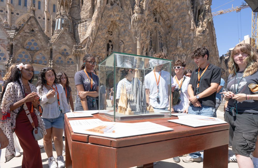 Looking at the Sagrada Familia model
