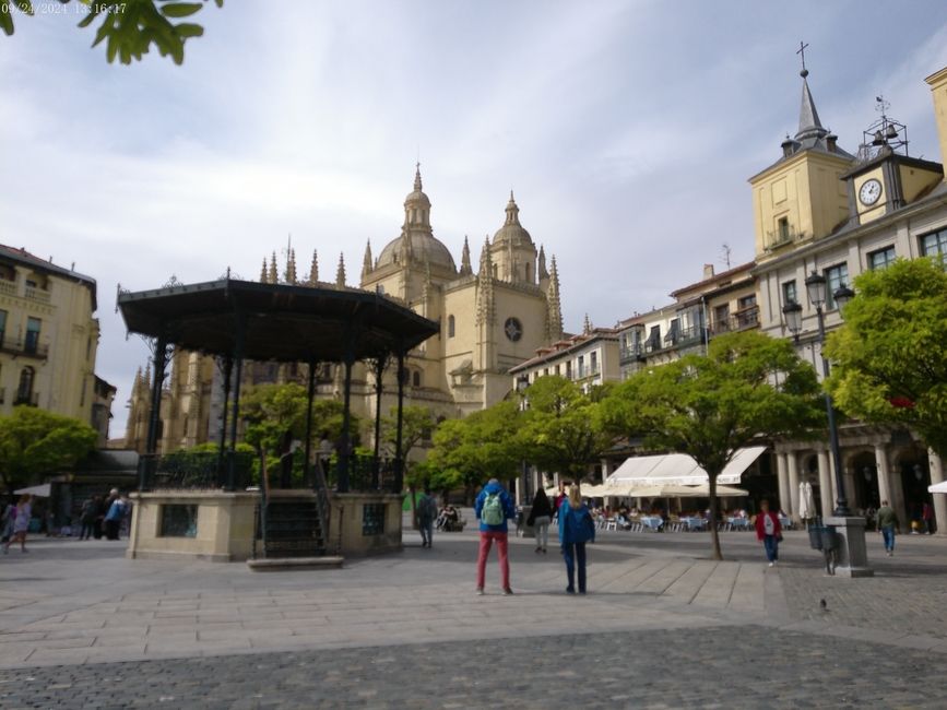 View of the Cathedral from Plaza Mayor 