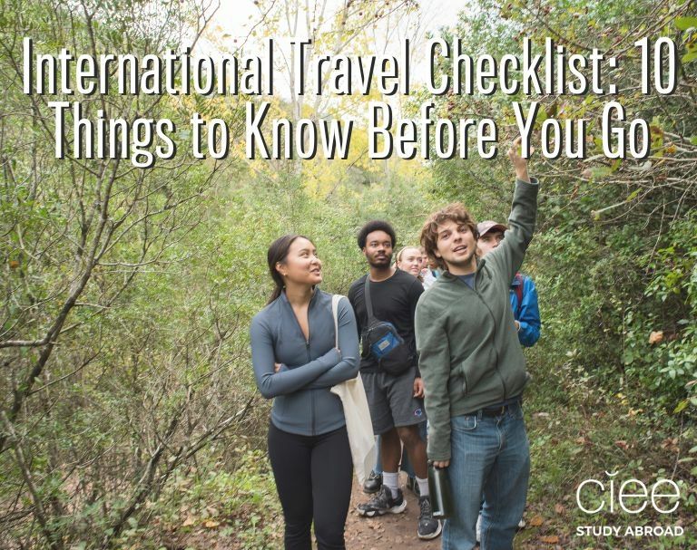 international travel abroad checklist