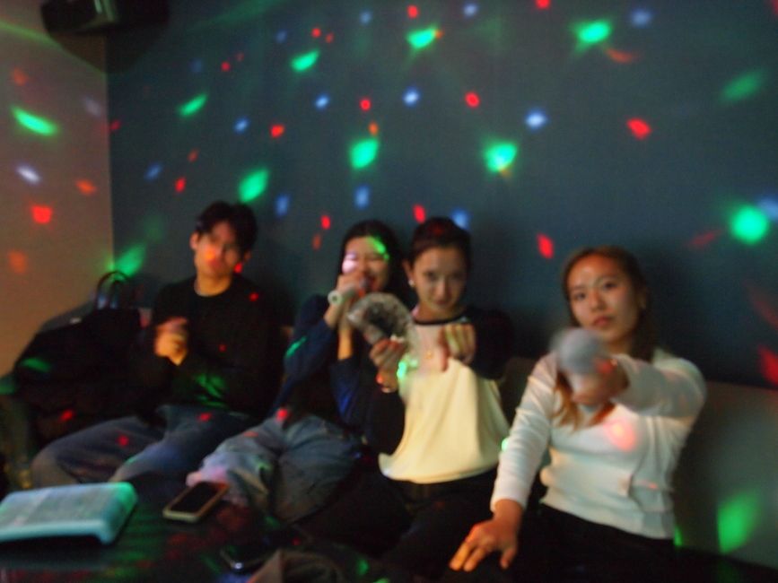 students abroad karaoke room