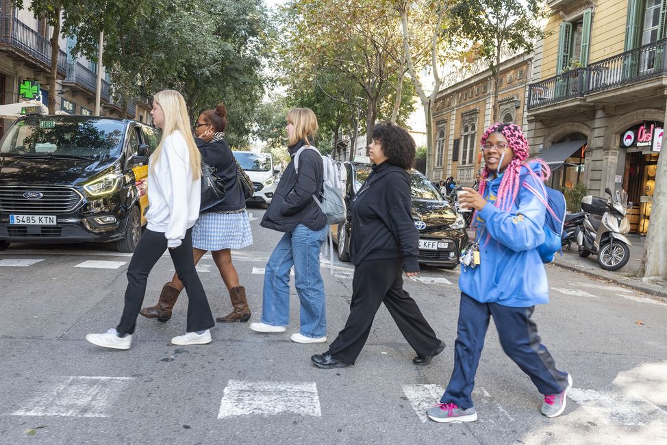 abbey road shot with high school students