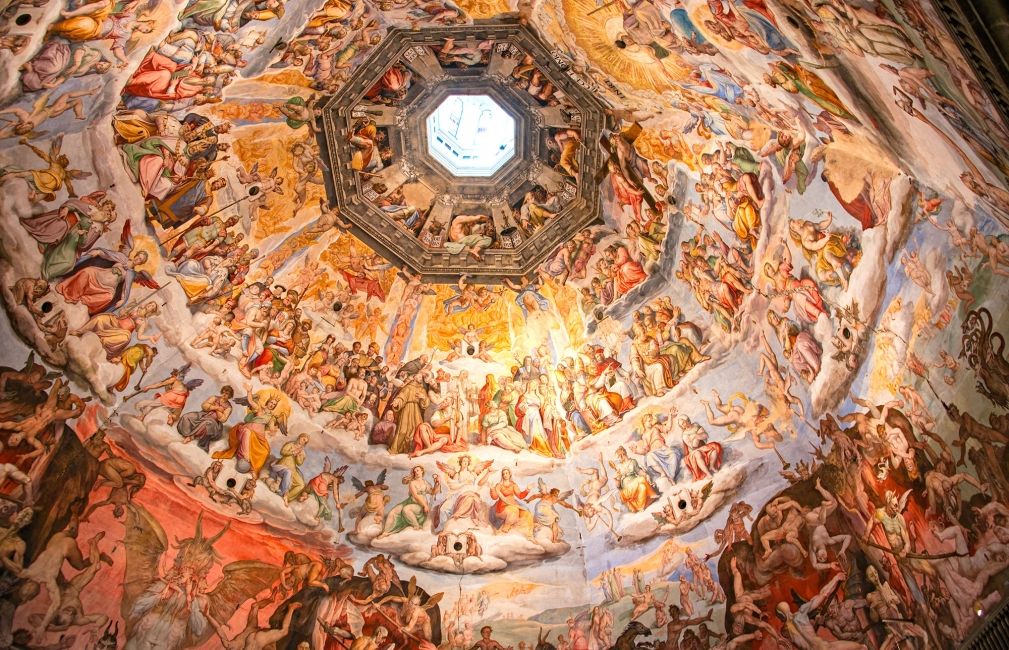 famous ceiling florence italy