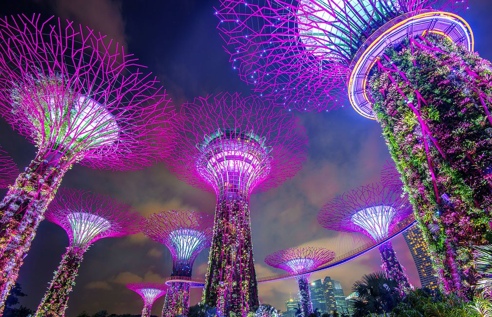 singapore night garden lights
