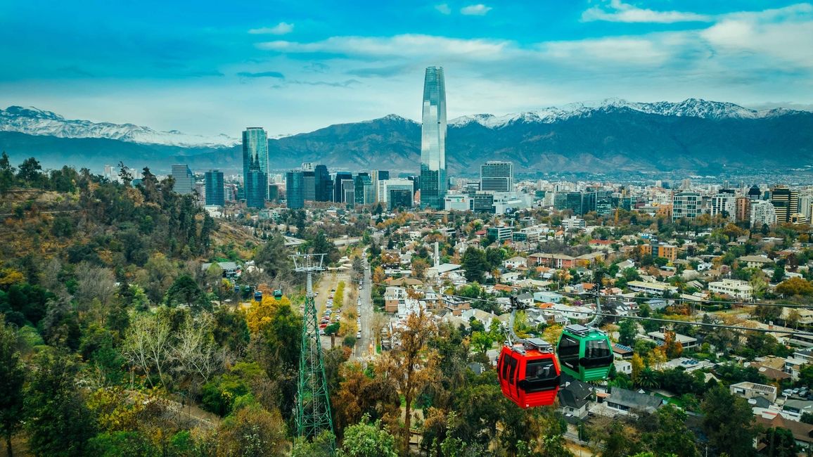 City of Santiago in Chile