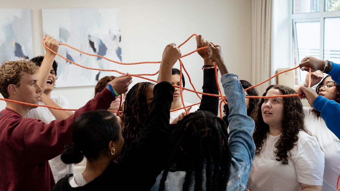 2024 FDDO interns during a team building exercise