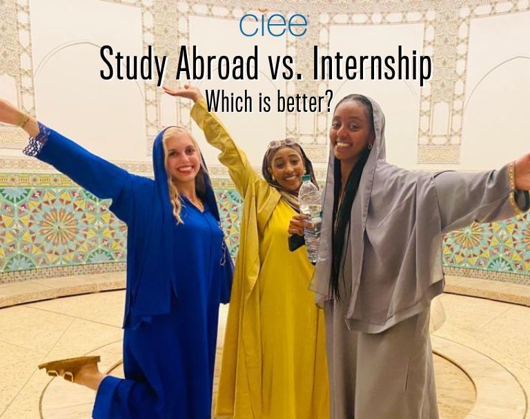 study abroad vs internship