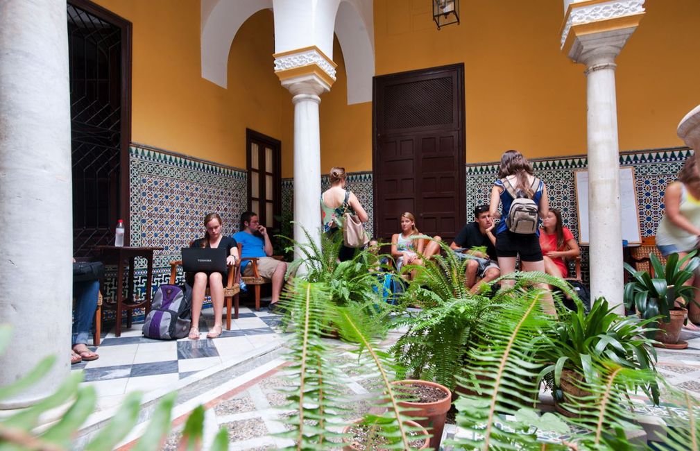 seville center students atrium