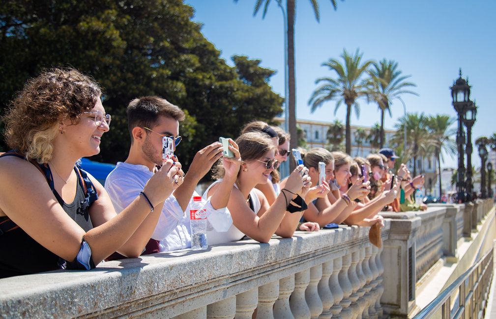 seville city overlook taking photos