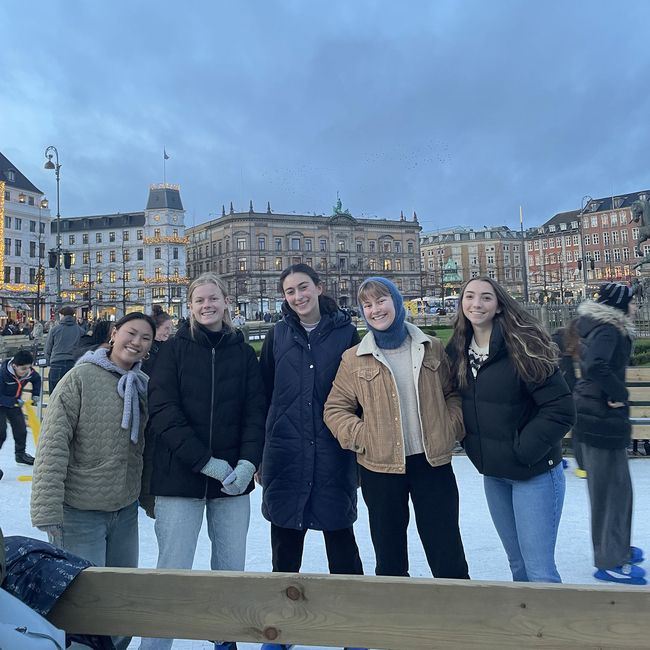 denmark study abroad students skating