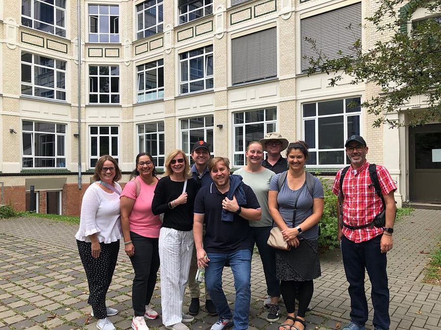 High school teachers traveling abroad group photo