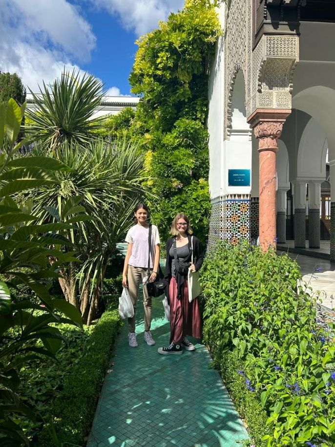 students at the mosque