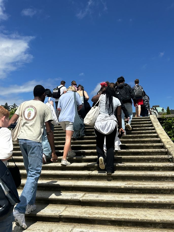 Climbing up to Sanssouci
