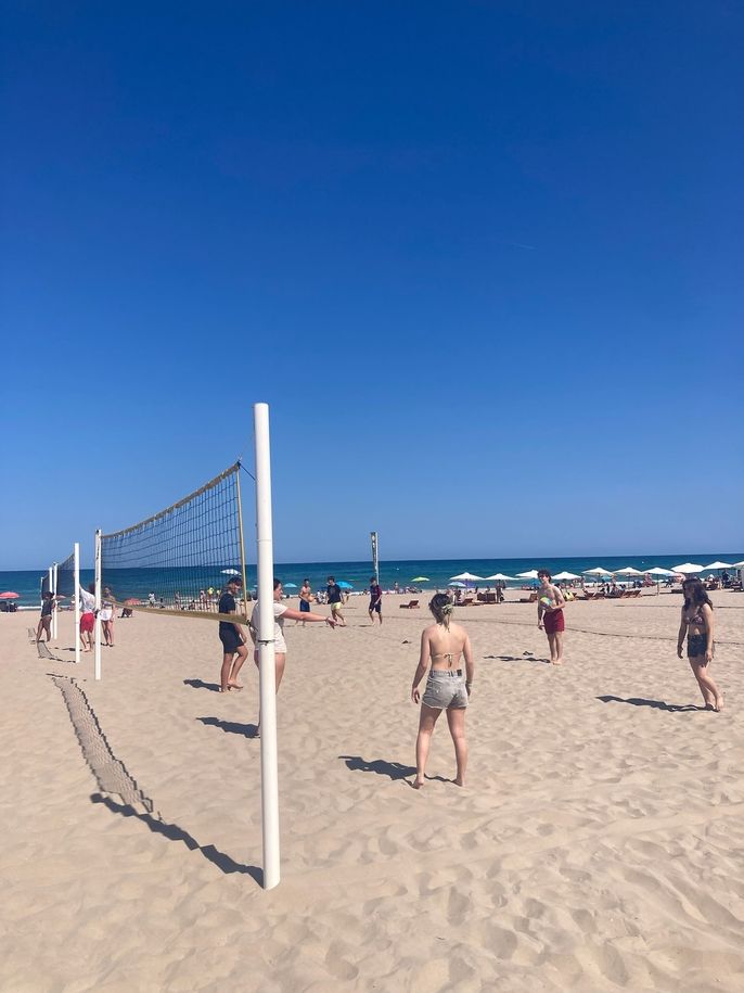 Volleyball at beach 