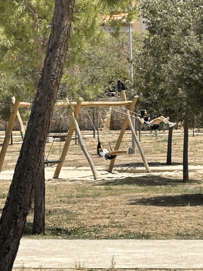 Swinging in the park