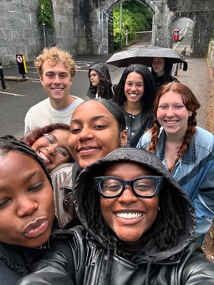 Group selfie Douglass O'Connell internship program participants