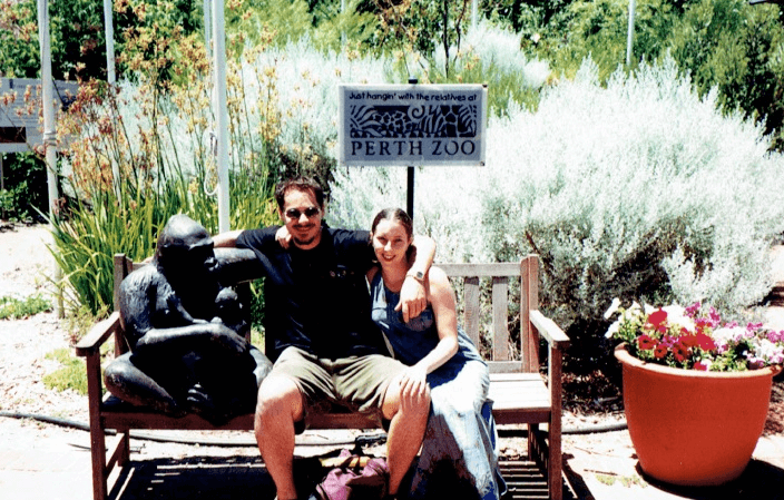 William Stone with wife, Tammy_Perth Zoo, Western Australia