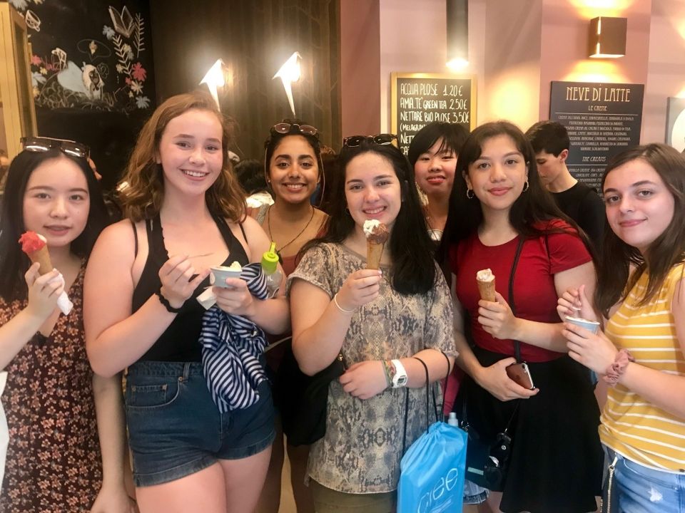 First gelato in Italy!