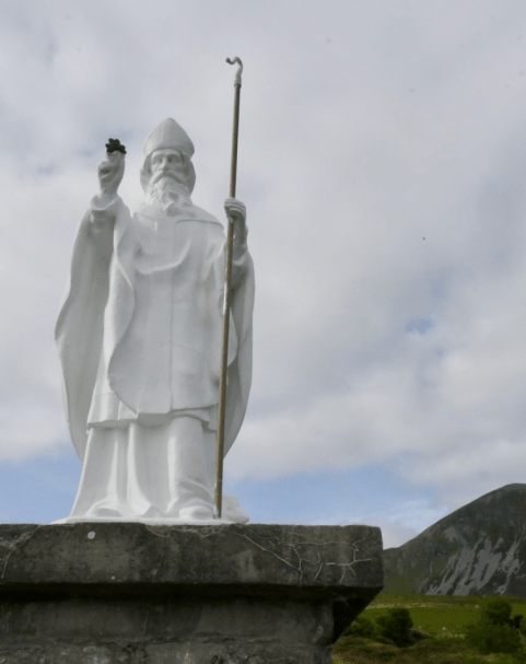 A New Irish Friend Greets Us at the Base of the Mountain 