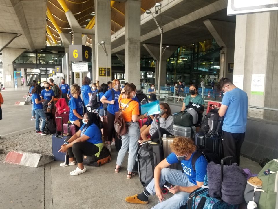 Arrival day at the Madrid Airport!