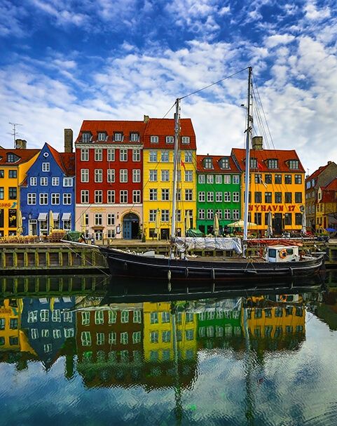 copenhagen denmark canal houses