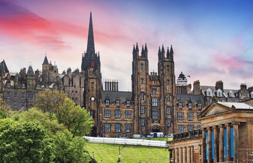 edinburgh university sunset