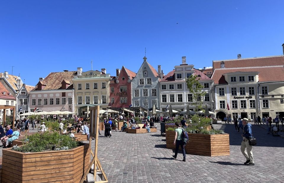 tallinn town center sunny