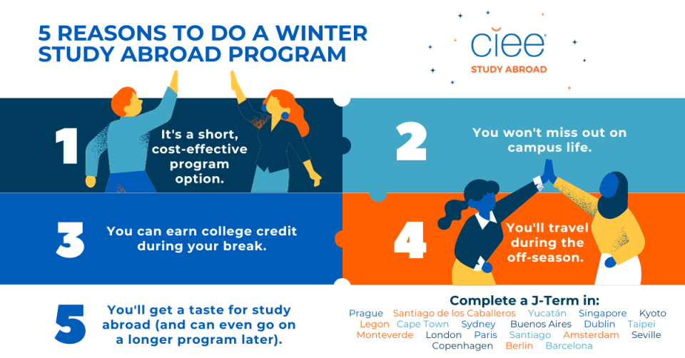 reasons to do a winter study abroad program