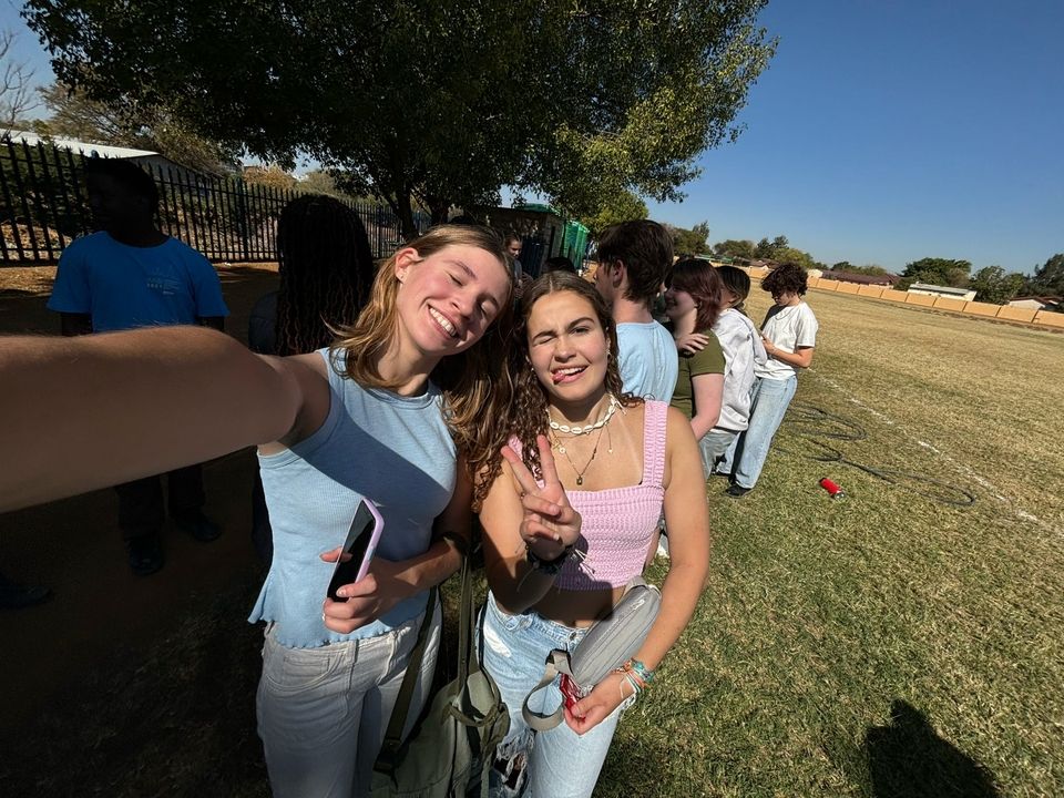 Hattie and Allie at Legae Academy 