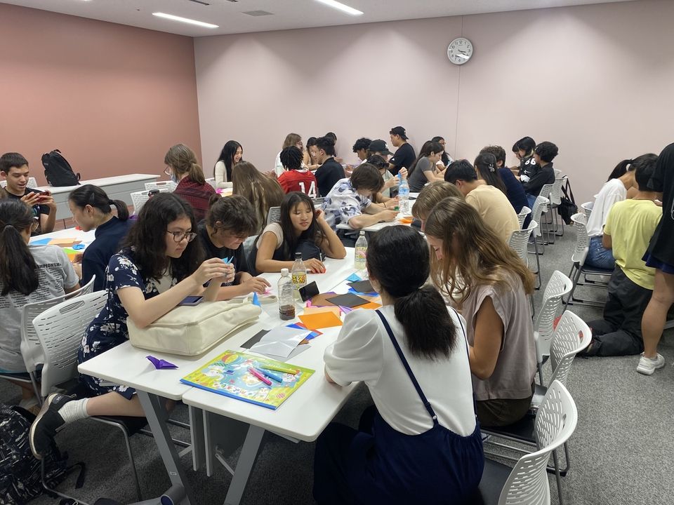 Kids Enjoying Origami