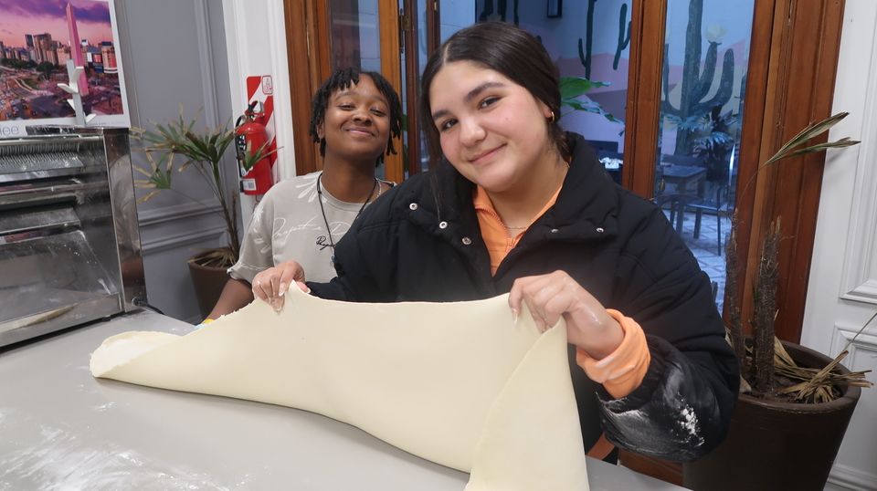 Making empanadas