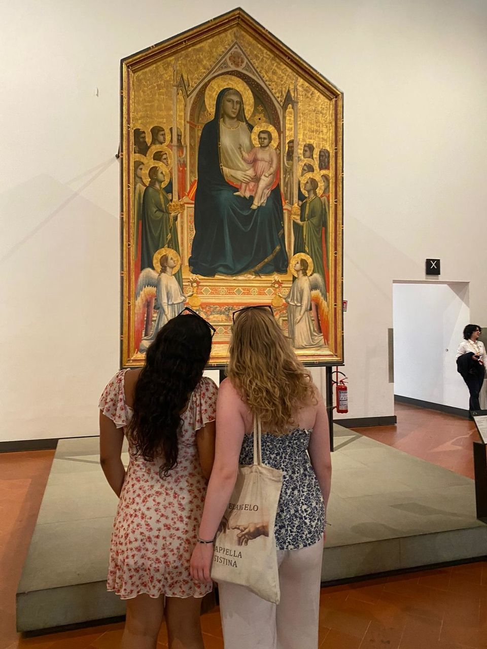 Students in the Uffizi Museum